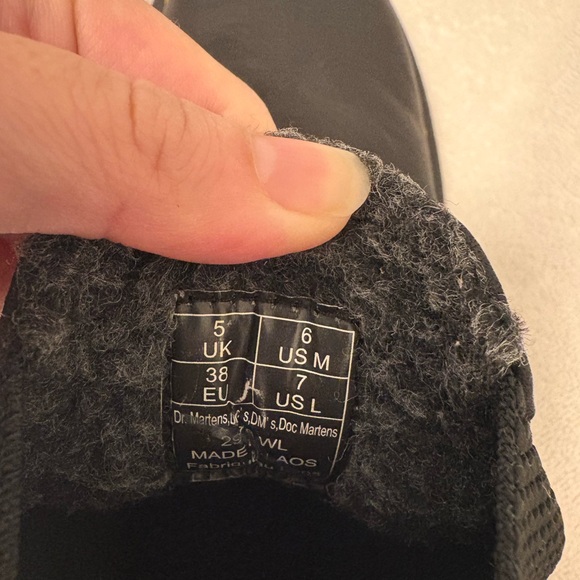 Dr. Martens Black Fleece-Lined Boots - Picture 9 of 9